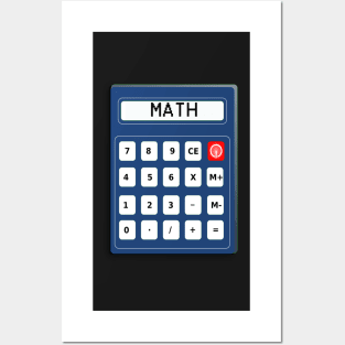 MATH SUBJECT STICKERS, CALCULATOR WITH SUBJECT (MATH) PRINTED ON IT'S DISPLAY, Great Design for Students & Math Teachers Posters and Art